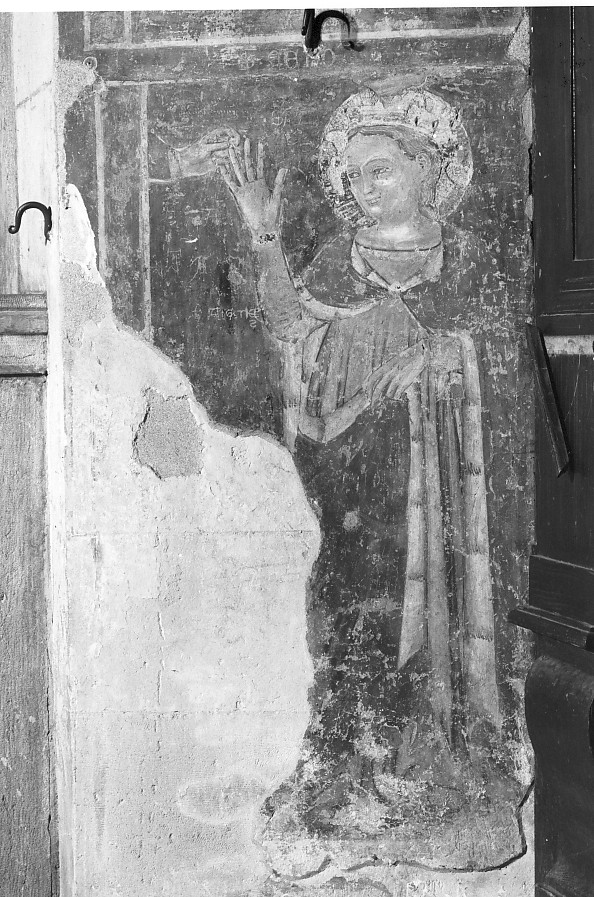 matrimonio mistico di Santa Caterina d'Alessandria (dipinto) - ambito veronese (sec. XIV)