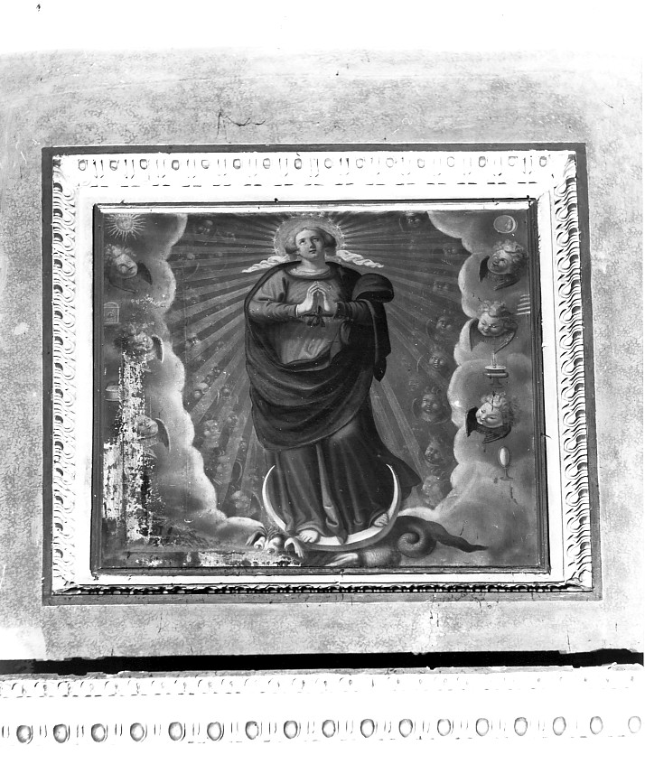 Madonna Assunta (dipinto) di Giarola Antonio detto Cavalier Coppa (cerchia) (sec. XVII)