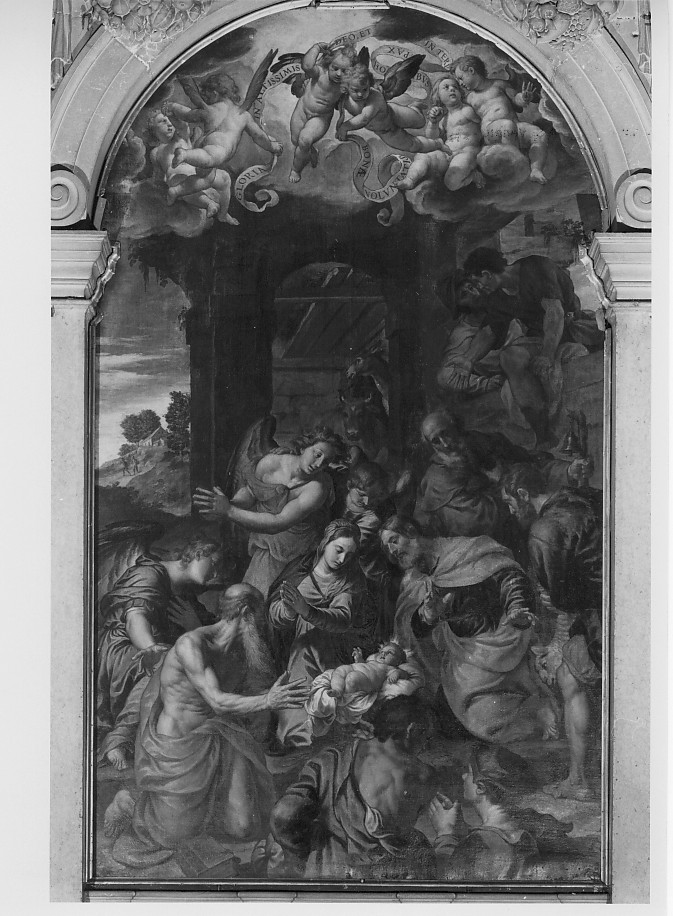 adorazione dei pastori (dipinto) di Turchi Alessandro detto Orbetto (sec. XVII)