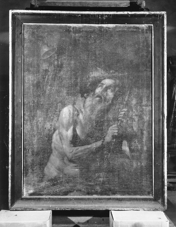 San Girolamo ha la visione degli angeli che suonano le trombe del Giudizio (dipinto) di Giarola Antonio detto Cavalier Coppa (attribuito) (sec. XVII)