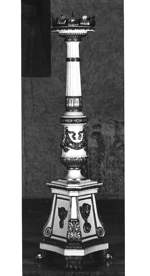 candelabro, serie - ambito veronese (inizio sec. XIX)