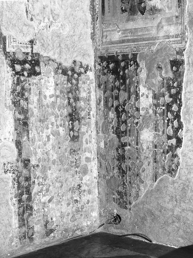 motivo decorativo (dipinto, frammento) - ambito veronese (metà sec. XIV)