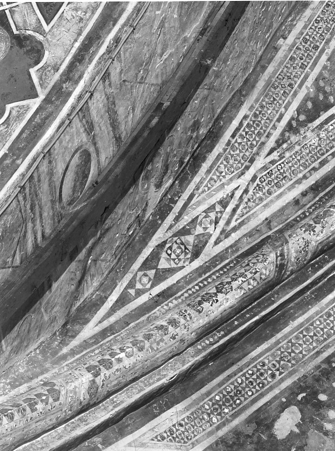 motivi decorativi geometrici (dipinto) - ambito veronese (metà sec. XIV)