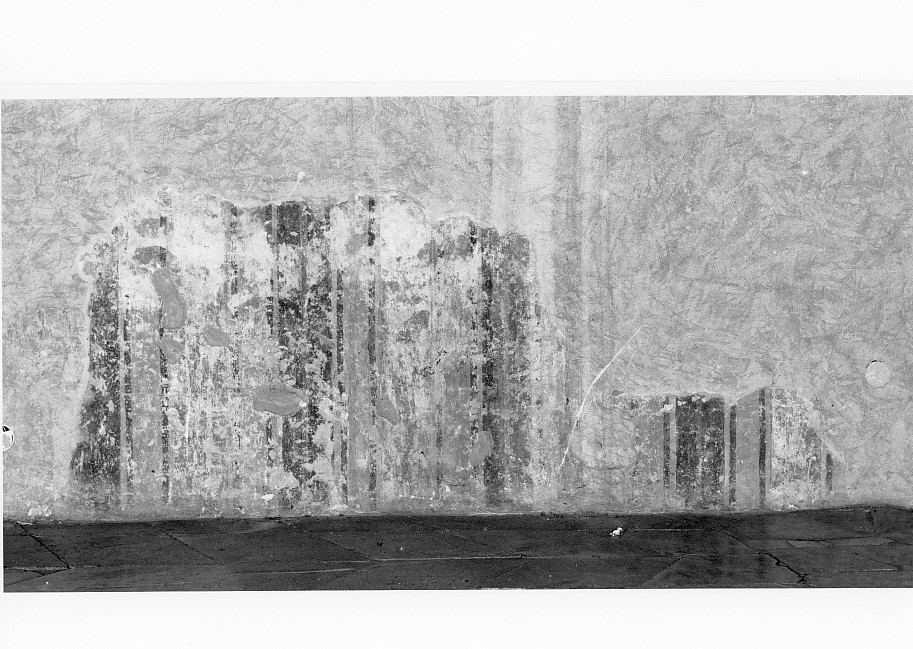 motivo decorativo (dipinto, frammento) - ambito veronese (metà sec. XIV)