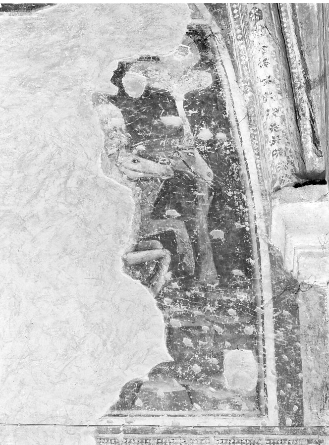 cavallo (dipinto, frammento) - ambito veronese (metà sec. XIV)