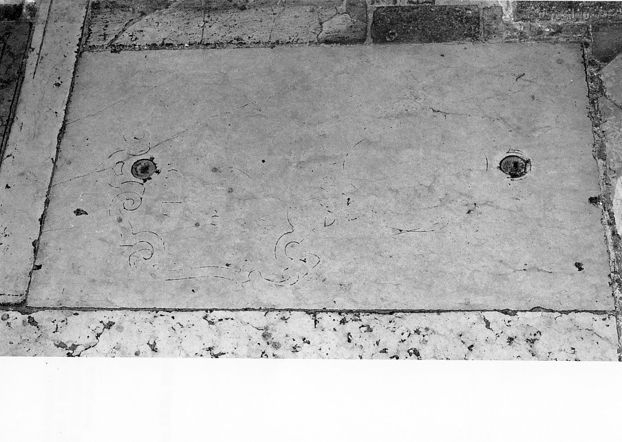 lastra tombale - ambito veronese (sec. XVII)