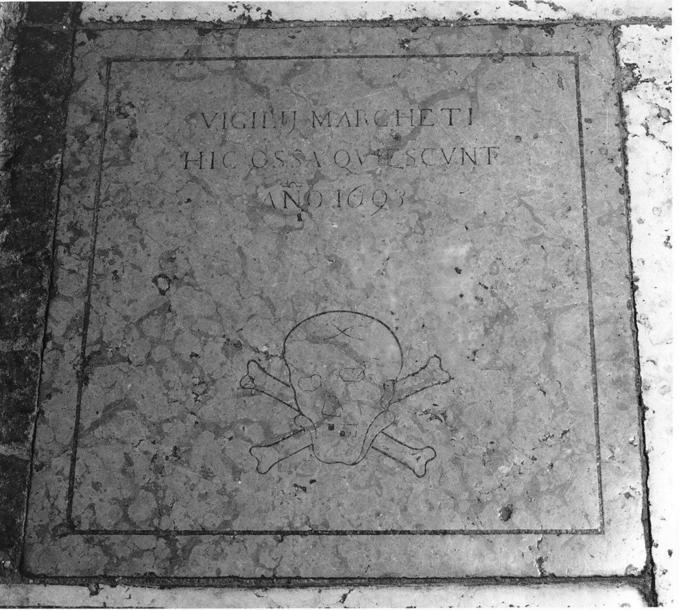 lastra tombale - ambito veronese (sec. XVII)