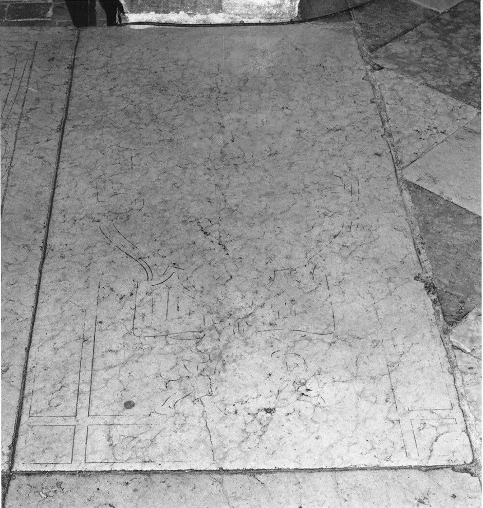 lastra tombale - ambito veronese (sec. XVII)