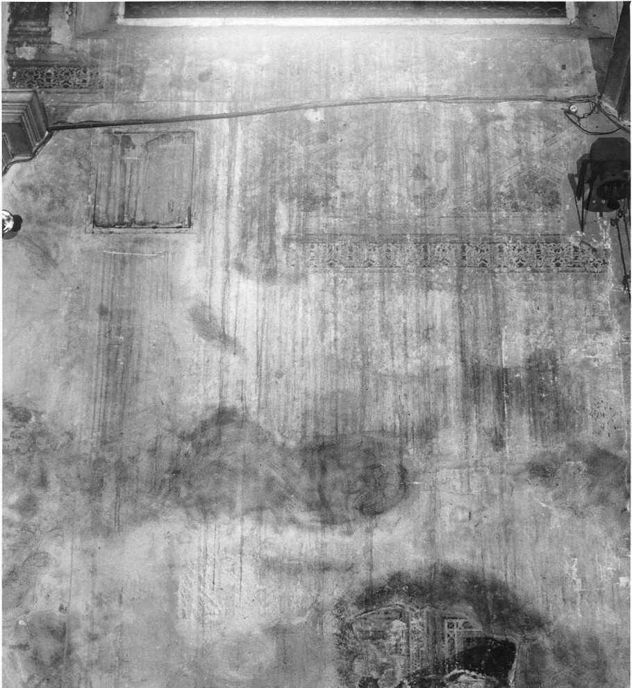 motivi decorativi geometrici (dipinto, frammento) - ambito veronese (sec. XIV)