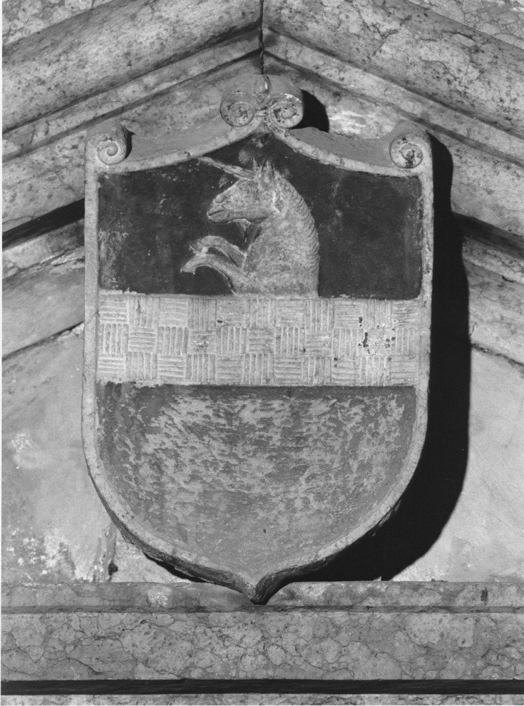 stemma gentilizio (rilievo) - ambito veronese (sec. XVI)