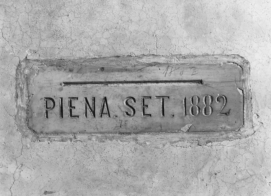 lapide commemorativa - manifattura vicentina (sec. XIX)