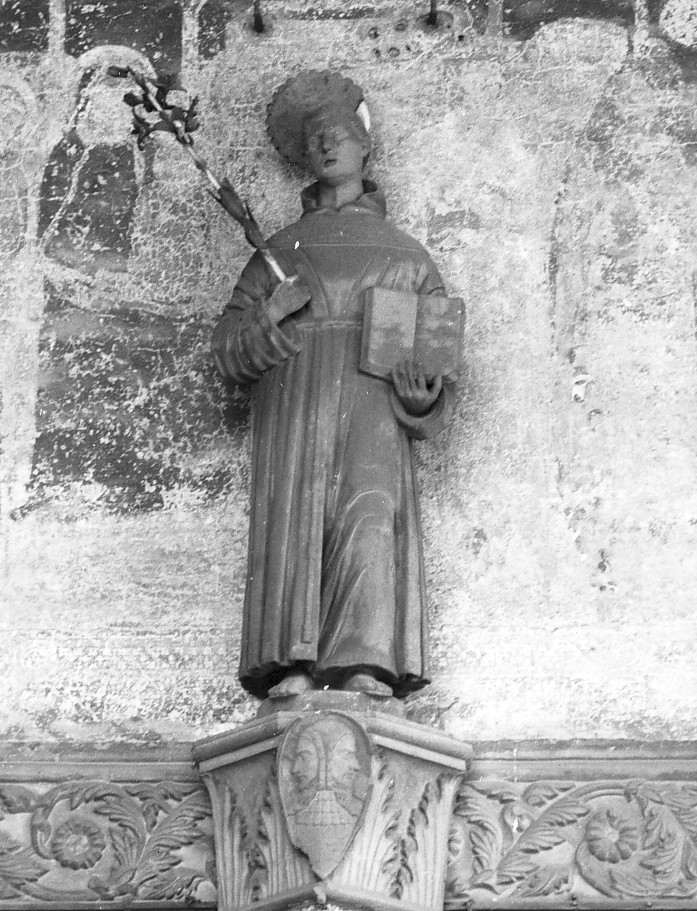 Sant'Antonio da Padova (scultura, elemento d'insieme) - ambito veronese (fine sec. XV)