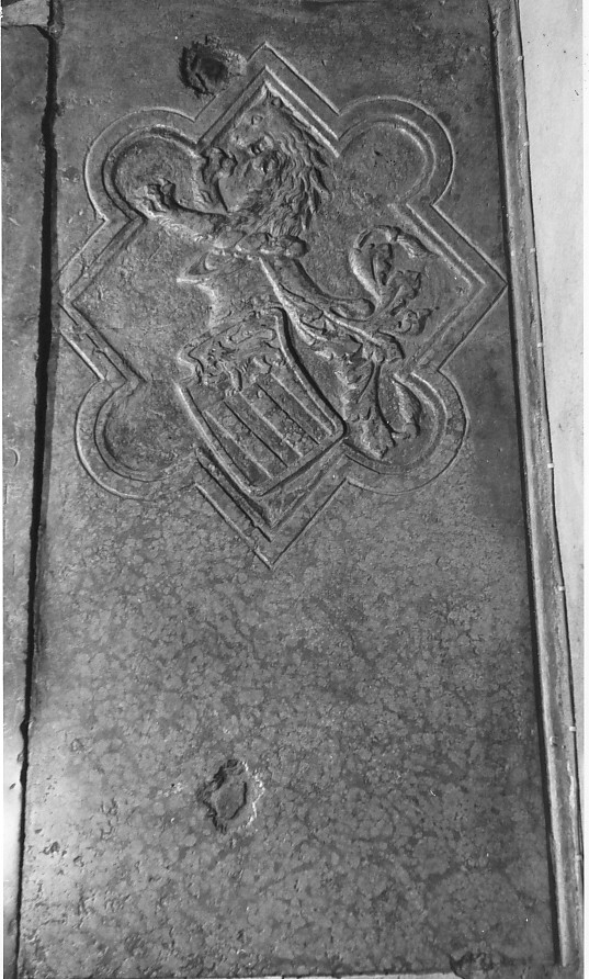 lastra tombale - ambito veronese (seconda metà, prima metà sec. XIV, sec. XV)