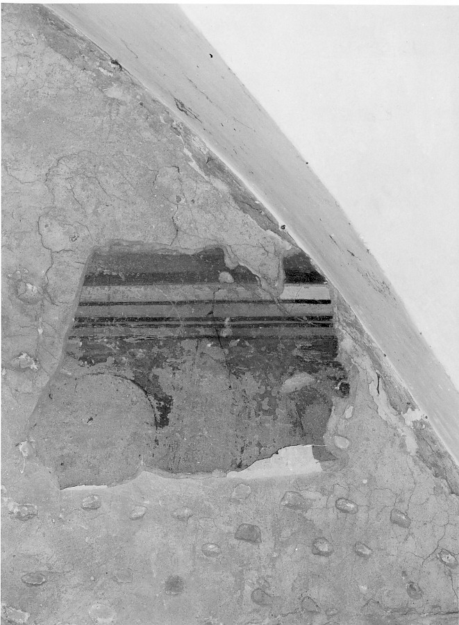 motivo decorativo geometrico (dipinto, frammento) - ambito veneto (sec. XVI)