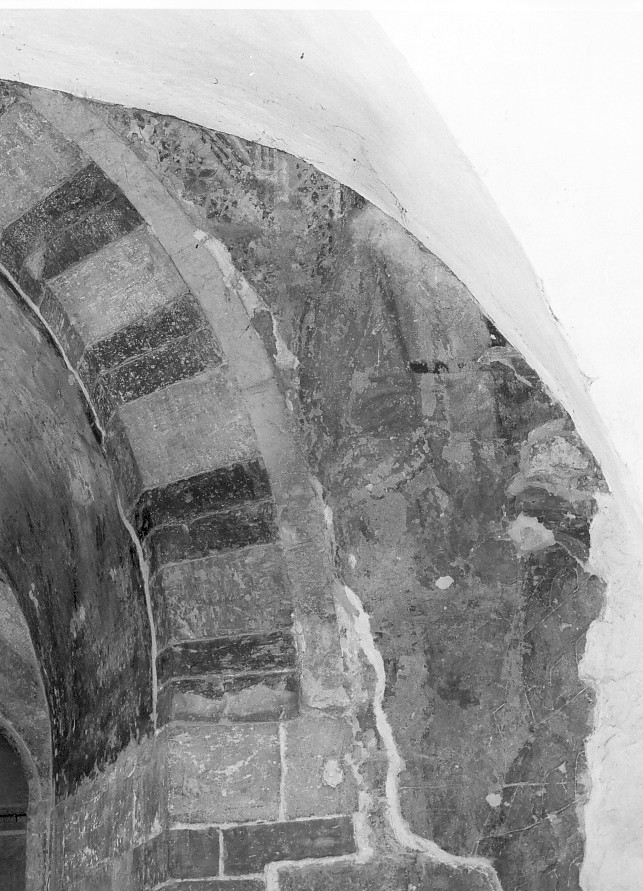 motivo decorativo (dipinto, frammento) - ambito veronese (sec. XIV)