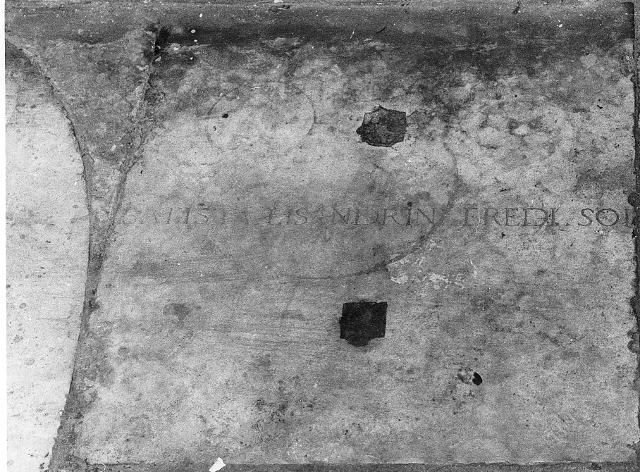 lapide tombale - ambito veronese (sec. XVII)