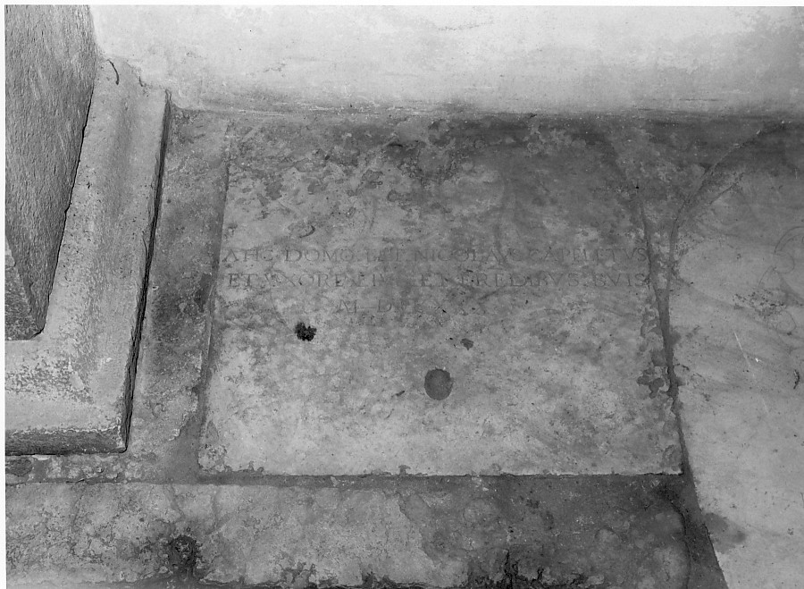 lapide tombale - ambito veronese (sec. XVII)