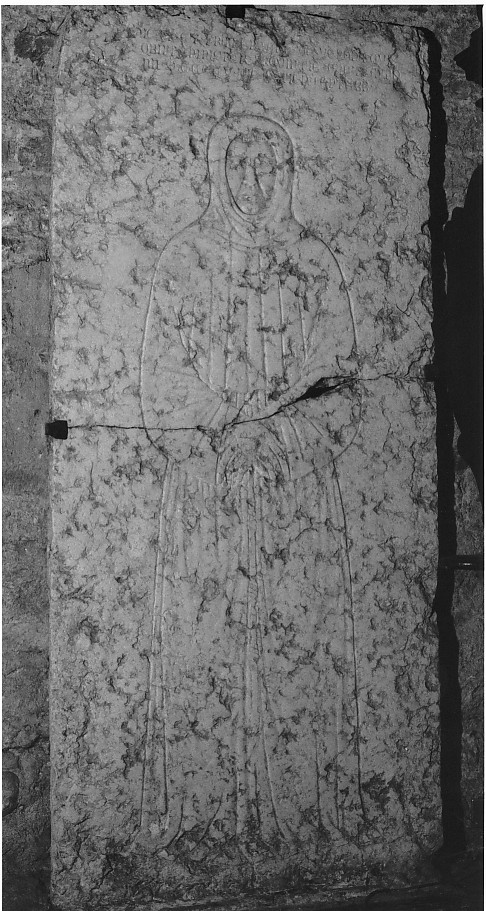 ritratto d'uomo (lastra tombale) - ambito veronese (sec. XV)