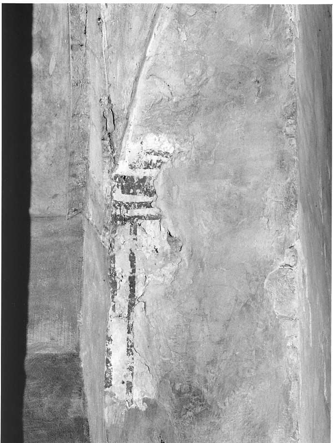 motivo decorativo (dipinto, frammento) - ambito veronese (sec. XI)