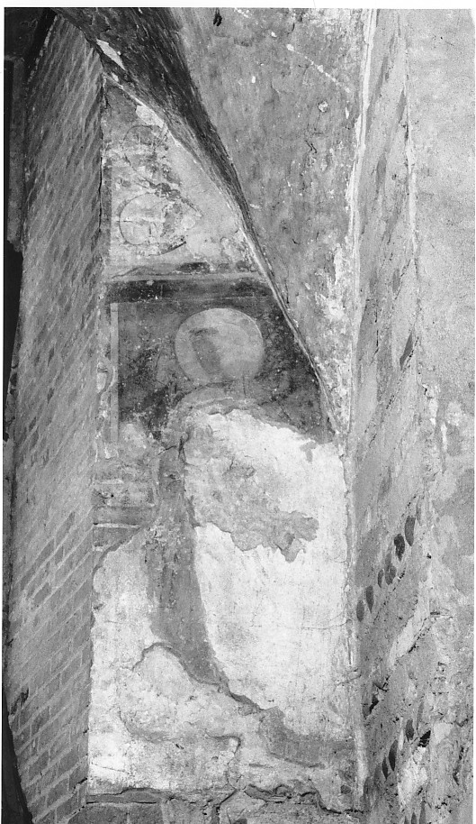 Santo (dipinto, frammento) - ambito veronese (sec. XIV)