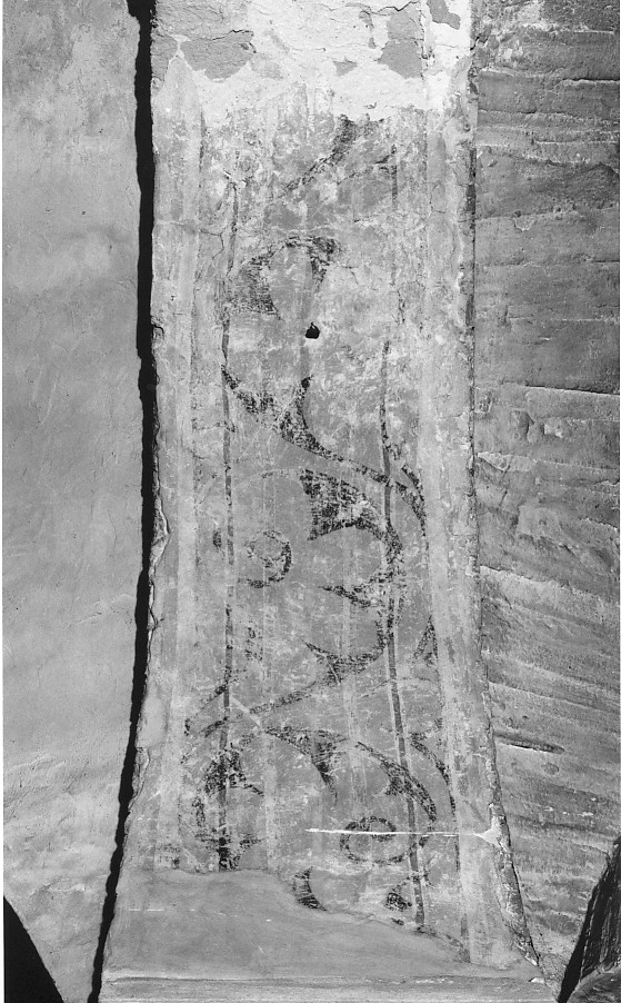 motivo decorativo (dipinto, frammento) - ambito veronese (sec. XII, sec. XIII)