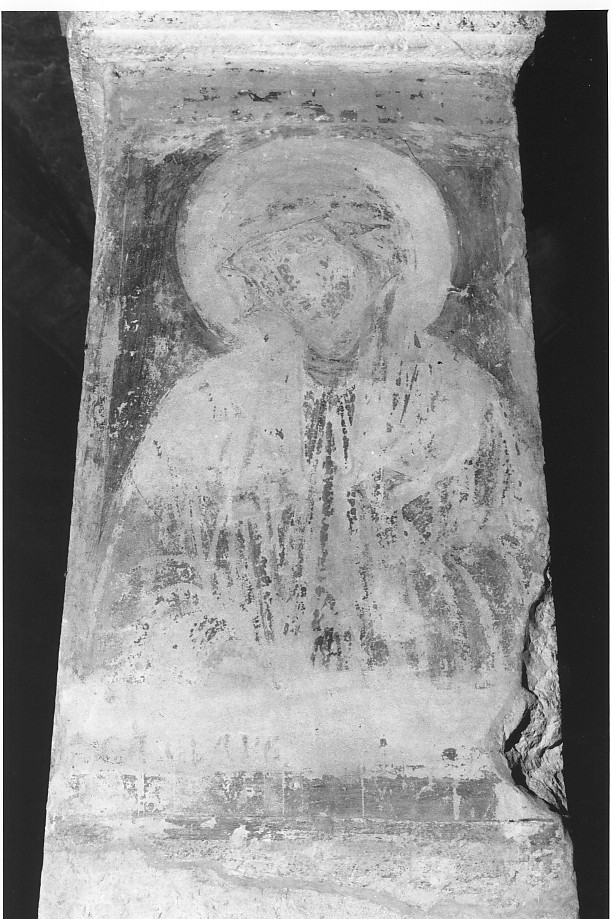 Santa (dipinto, frammento) - ambito veronese (sec. XIV)