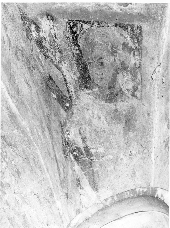 Santo (dipinto, frammento) - ambito veronese (sec. XIV)