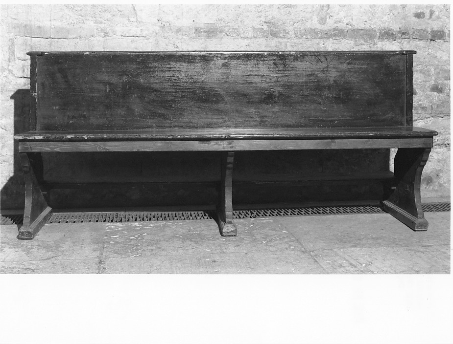 banco da chiesa, serie - ambito veronese (prima metà sec. XX)