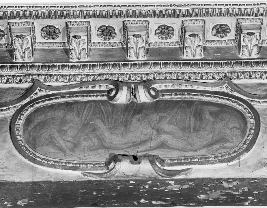 divinità fluviali (dipinto, elemento d'insieme) di Canera Anselmo (attribuito) (sec. XVI)