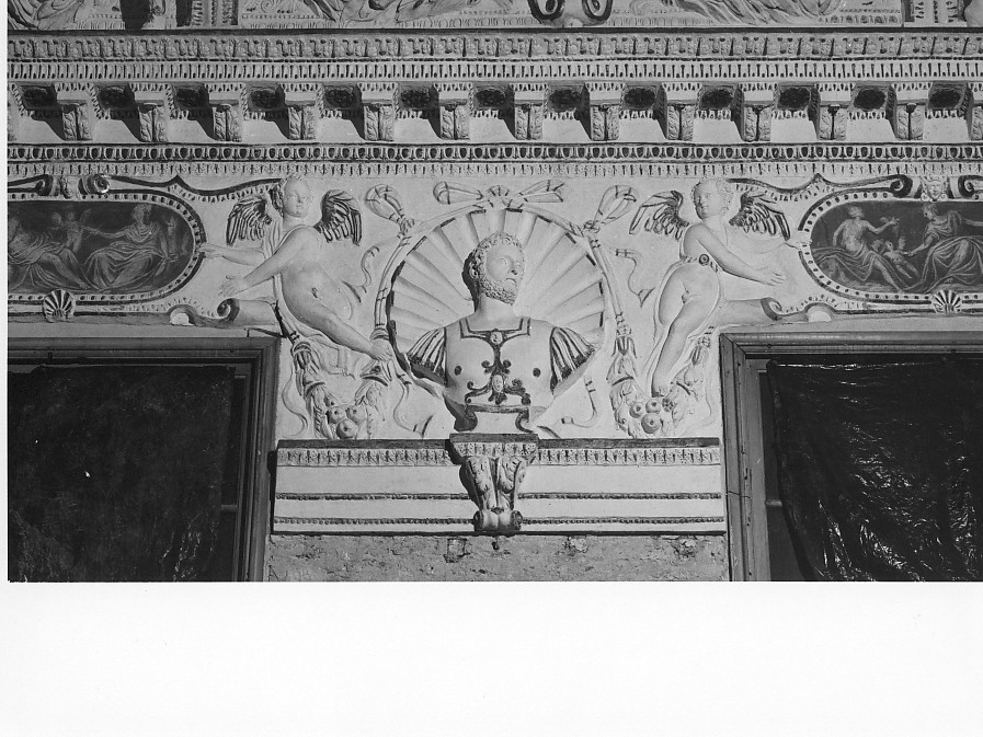 decorazione plastico-pittorica, elemento d'insieme di Rubini Lorenzo (attribuito), Canera Anselmo (attribuito) (sec. XVI)