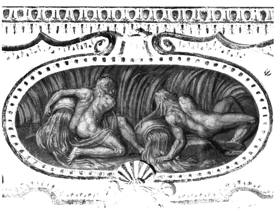 divinità fluviali (dipinto, elemento d'insieme) di Canera Anselmo (attribuito) (sec. XVI)