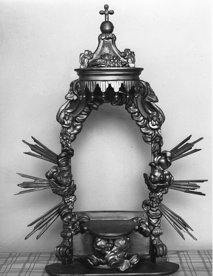 tronetto per esposizione eucaristica, opera isolata - ambito veneto (sec. XIX)