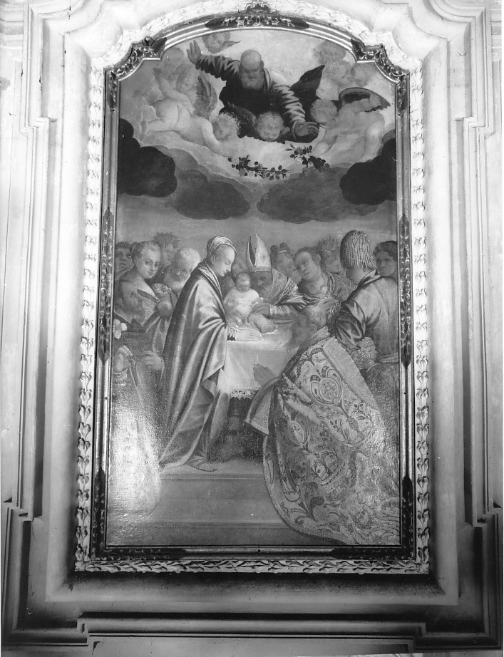 circoncisione di Gesù Bambino (pala) di Scarsella Ippolito detto Scarsellino (sec. XVIII)