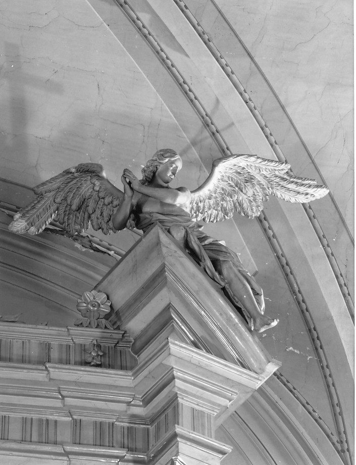 angelo (statua, elemento d'insieme) - ambito Italia settentrionale (sec. XIX)