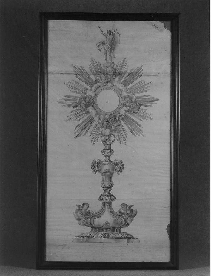 ostensorio - a raggiera - ambito Italia settentrionale (sec. XVII)