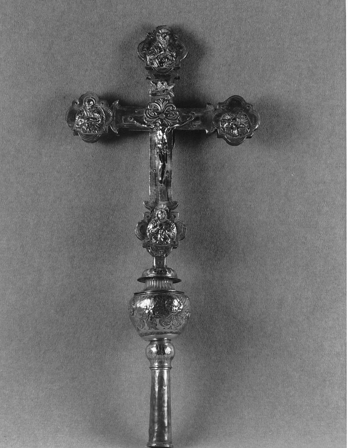 croce processionale - ambito Italia settentrionale (sec. XVIII)