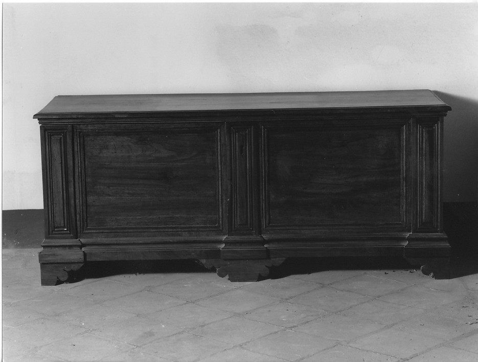 cassapanca - ambito Italia settentrionale (secc. XVIII/ XIX)