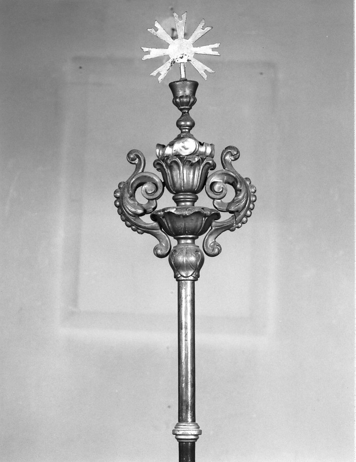 mazza processionale - produzione veneta (sec. XIX)