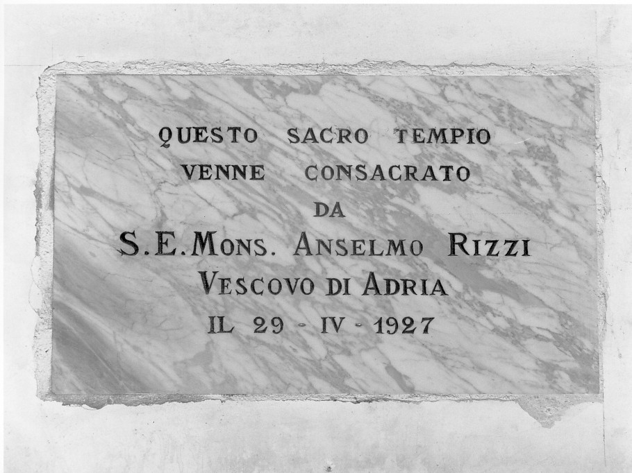 lapide - produzione veneta (sec. XX)