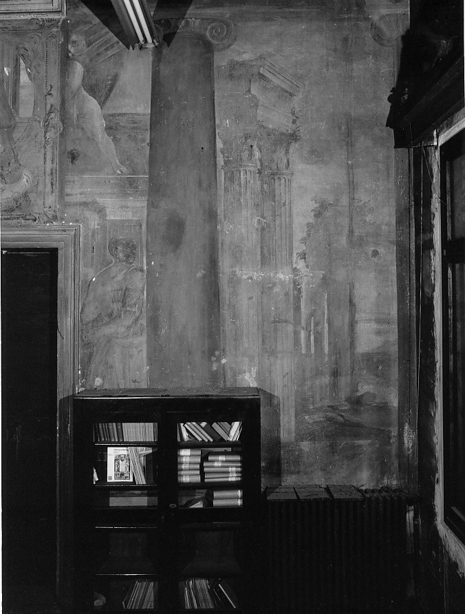 paesaggio con rovine (dipinto, ciclo) - ambito vicentino (inizio sec. XVIII)