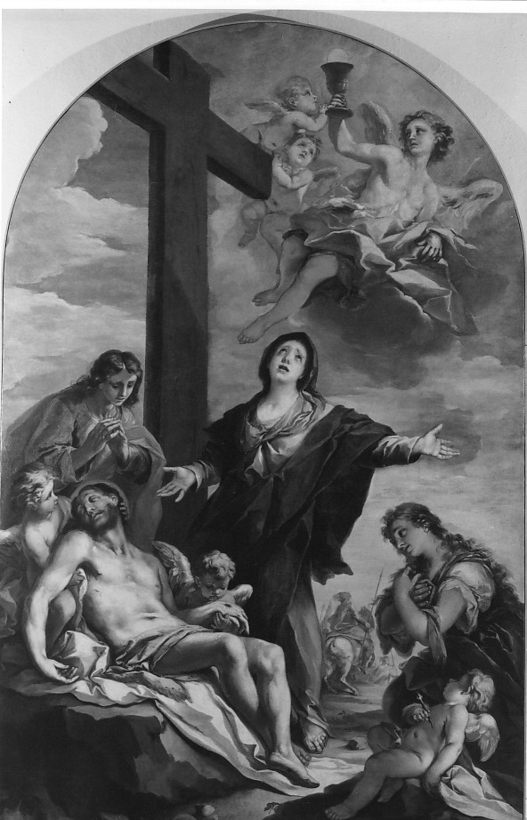 deposizione di Cristo dalla croce (dipinto) di Pasqualotto Costantino detto Costantini (prima metà sec. XVIII)