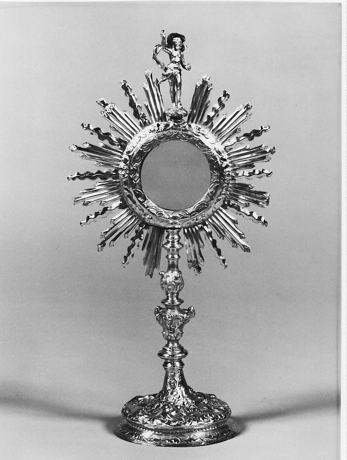 ostensorio - a raggiera - manifattura veneta (seconda metà sec. XVIII)