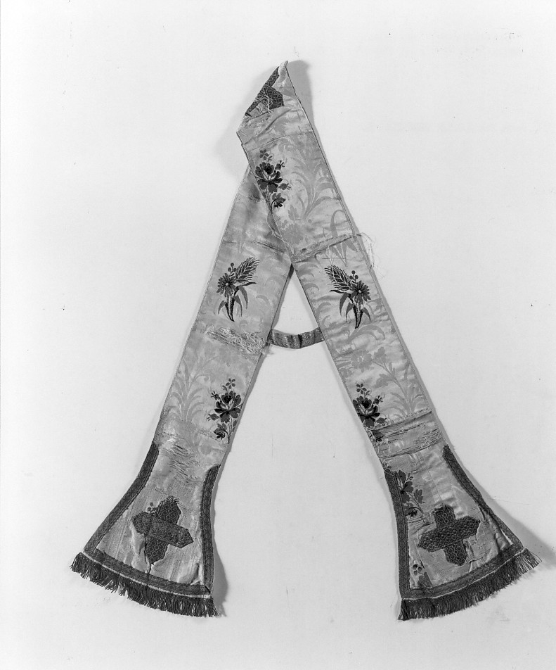 stola, elemento d'insieme - manifattura vicentina (sec. XVIII)