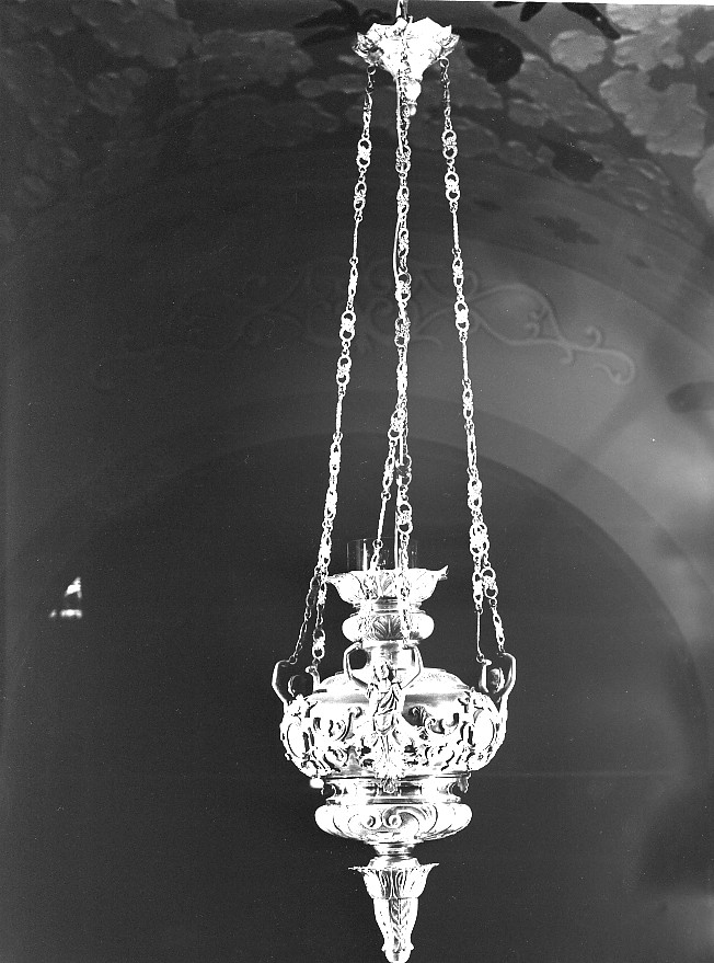 lampada pensile - ambito veneto (sec. XX)