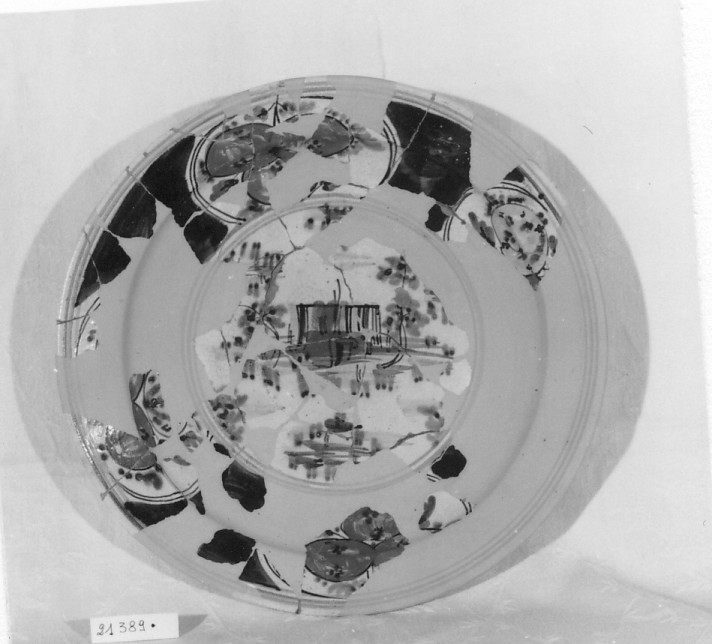 piatto - manifattura bassanese (seconda metà sec. XIX)