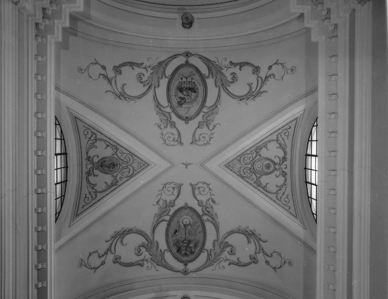 simboli eucaristici (dipinto) di Pupin Luigi (attribuito) (inizio sec. XX)