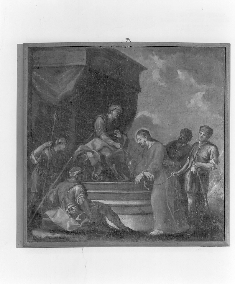 stazione I: Gesù condannato a morte (dipinto) - ambito veneto (prima metà sec. XVIII)