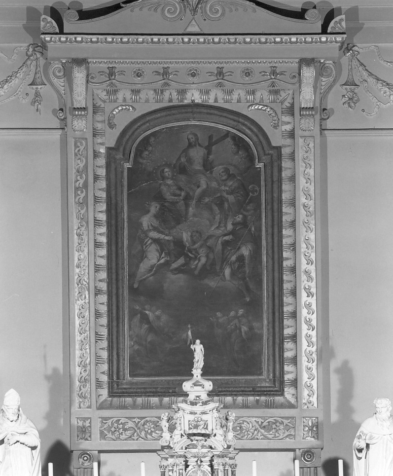 cornice a impostazione architettonica di dipinto - ambito veneto (seconda metà sec. XIX)