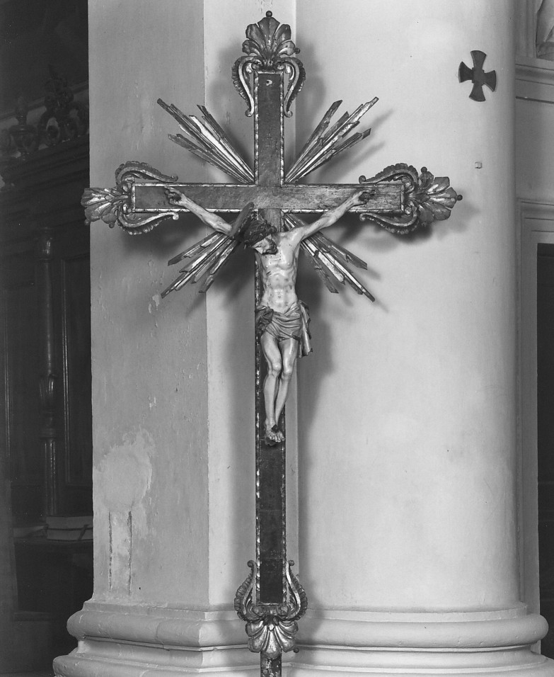 croce processionale - ambito veneto (seconda metà sec. XVIII)