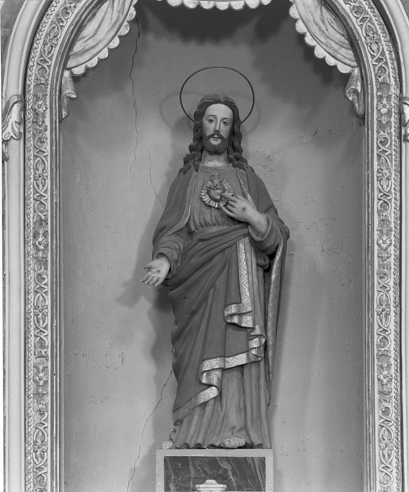 Sacro Cuore di Gesù (scultura, elemento d'insieme) - ambito veneto (prima metà sec. XIX)